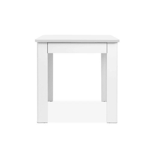 Mesa de cozinha fixa OSCAR com gaveta branco