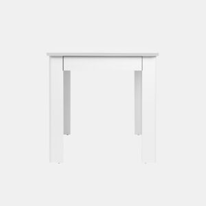 Mesa de cozinha fixa OSCAR com gaveta branco