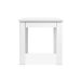 Mesa fija de cocina OSCAR con un cajón color blanco Mesa fija de cocina OSCAR con un cajón color blanco Blanco