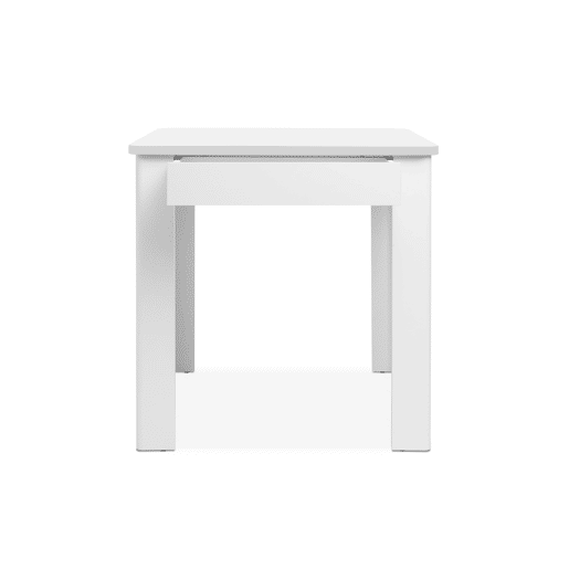 Mesa de cozinha fixa OSCAR com gaveta branco