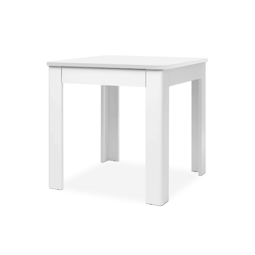 Mesa de cozinha fixa OSCAR com gaveta branco