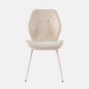 Conjunto de 4 cadeiras TANARA cor creme