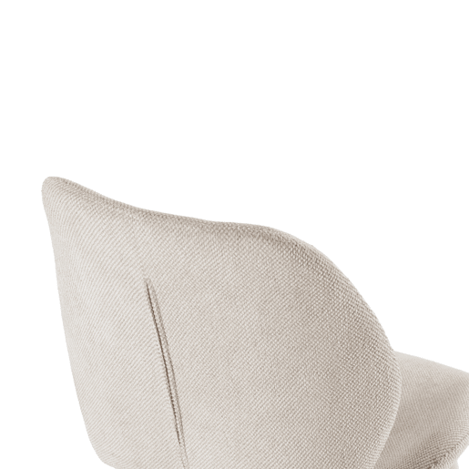 Conjunto de 4 cadeiras TANARA cor creme