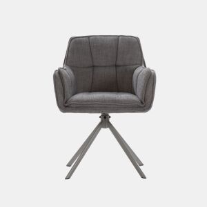 Conjunto de 2 cadeiras BARI cor cinza