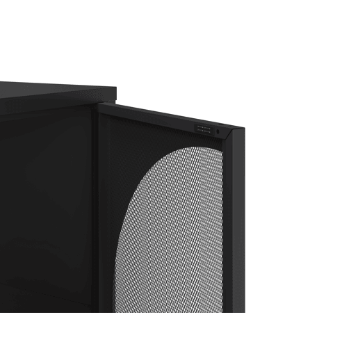 Aparador TAYRA com 4 portas cor preto