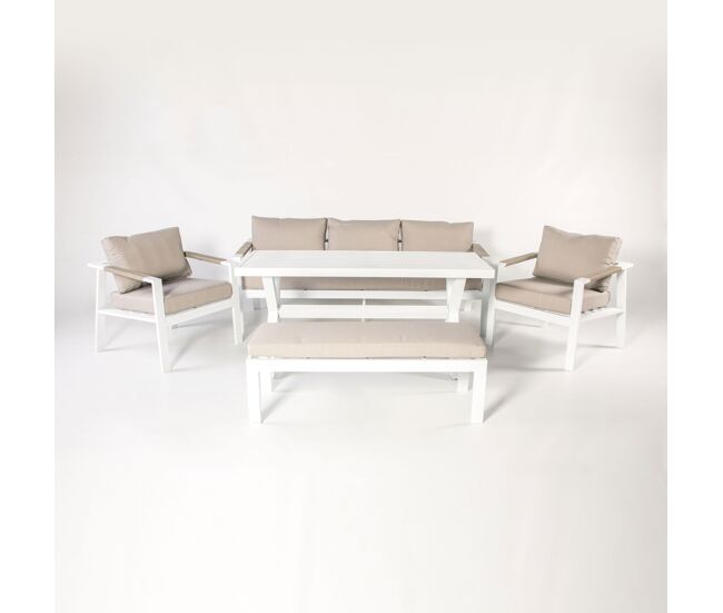 Set de jardín ímola color blanco