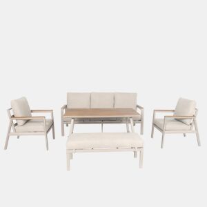Conjunto de jardim KOOS cor branco