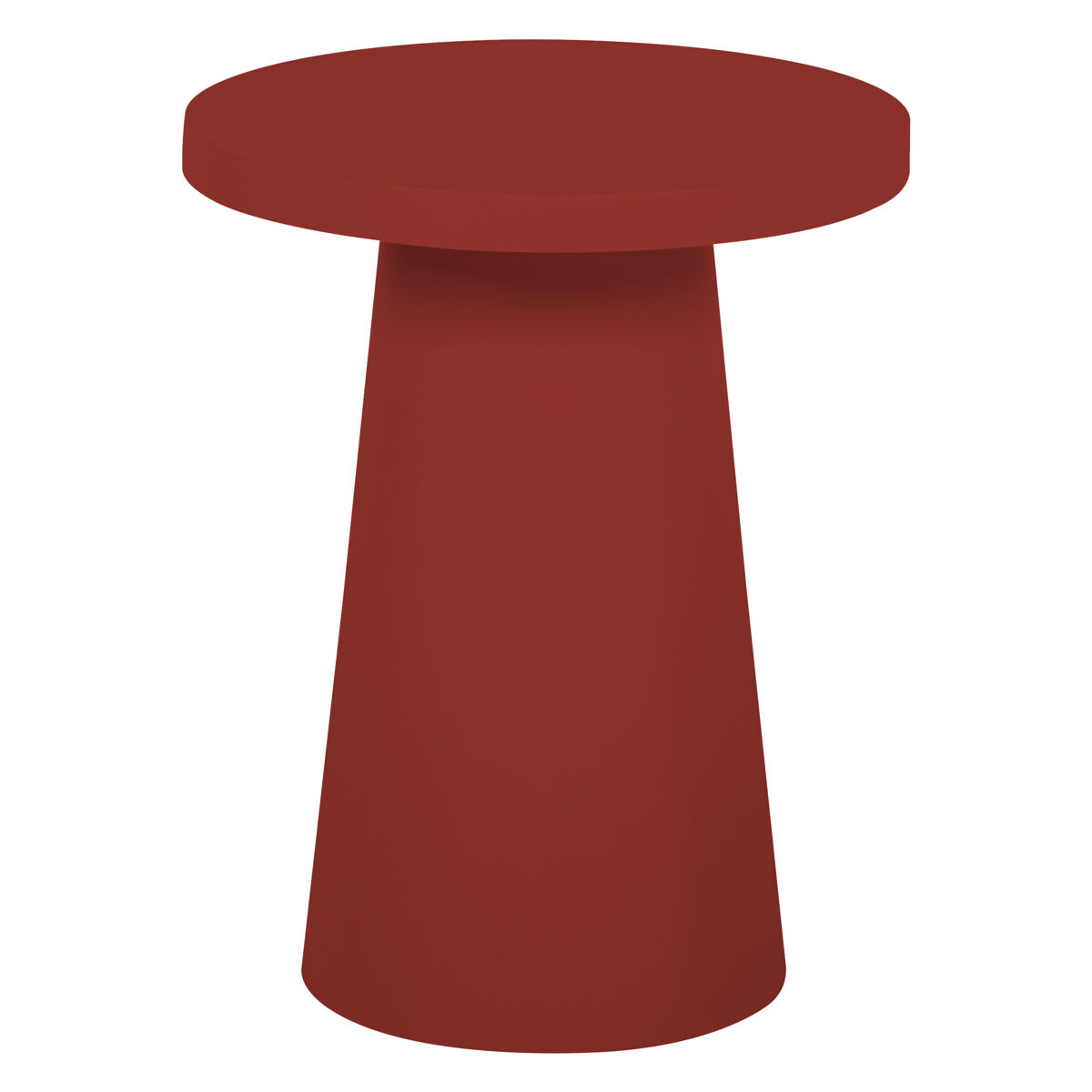 Mesa auxiliar mushroom color rojo