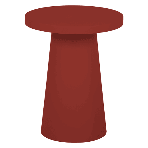Mesa de apoio MUSHROOM cor vermelho Mesa de apoio MUSHROOM cor vermelho