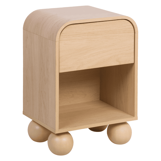 Mesa de cabeceira ROUNDY cor natural Mesa de cabeceira ROUNDY cor natural