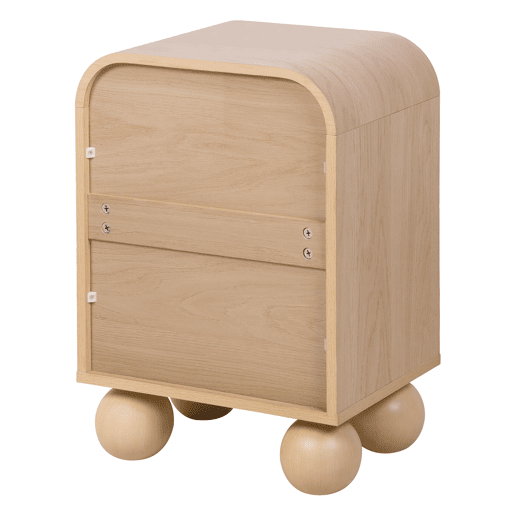 Mesa de cabeceira ROUNDY cor natural Mesa de cabeceira ROUNDY cor natural