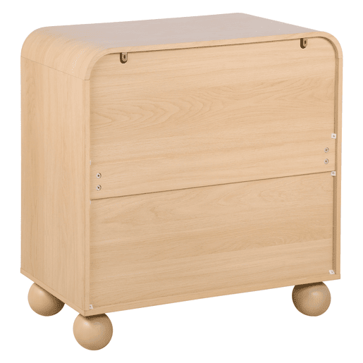 Cómoda ROUNDY 3 gavetas cor natural Cómoda ROUNDY 3 gavetas cor natural