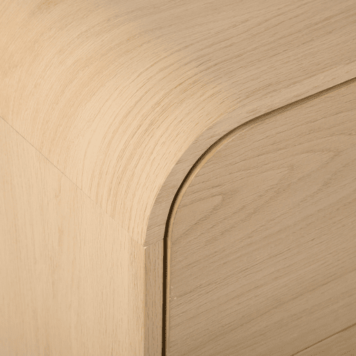Cómoda ROUNDY 3 gavetas cor natural Cómoda ROUNDY 3 gavetas cor natural