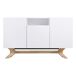 Aparador ÉPURE con 3 puertas en color blanco Aparador ÉPURE con 3 puertas en color blanco Blanco/ Madera