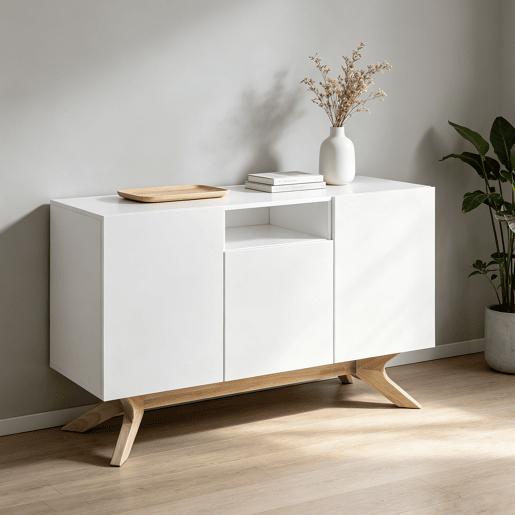 Aparador ÉPURE com 3 portas cor branco Aparador ÉPURE com 3 portas cor branco