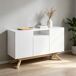 Aparador ÉPURE con 3 puertas en color blanco Aparador ÉPURE con 3 puertas en color blanco Blanco/ Madera