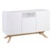 Aparador ÉPURE con 3 puertas en color blanco Aparador ÉPURE con 3 puertas en color blanco Blanco/ Madera