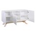 Aparador ÉPURE con 3 puertas en color blanco Aparador ÉPURE con 3 puertas en color blanco Blanco/ Madera