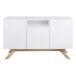 Aparador ÉPURE con 3 puertas en color blanco Aparador ÉPURE con 3 puertas en color blanco Blanco/ Madera