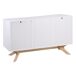 Aparador ÉPURE con 3 puertas en color blanco Aparador ÉPURE con 3 puertas en color blanco Blanco/ Madera