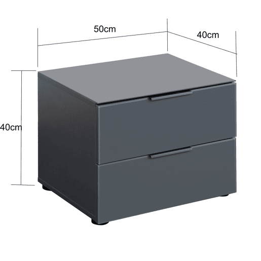 Mesa de cabeceira VELISSE acabamento alto brilho Mesa de cabeceira VELISSE acabamento alto brilho