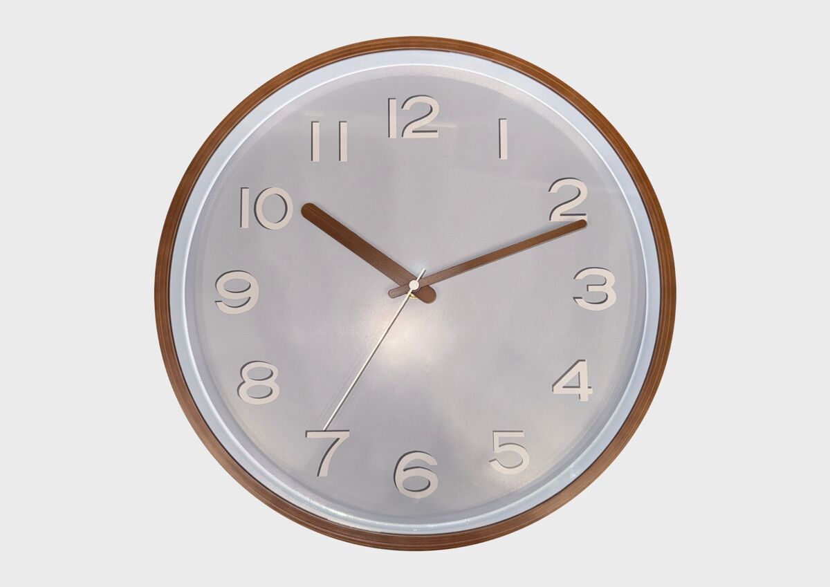Reloj de pared MID GREY 30cm plástico