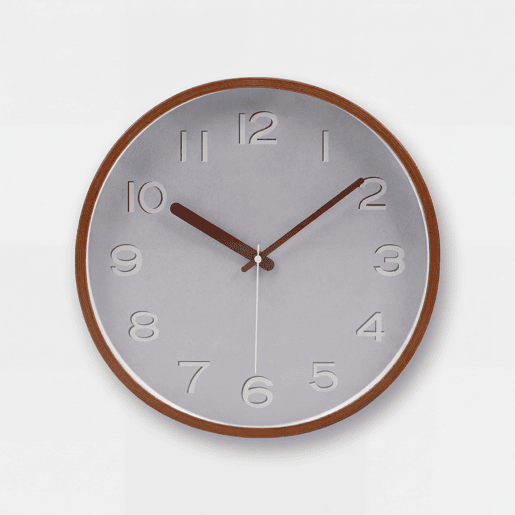 Relógio de parede MID GREY 30cm plástico cinza Relógio de parede MID GREY 30cm plástico cinza