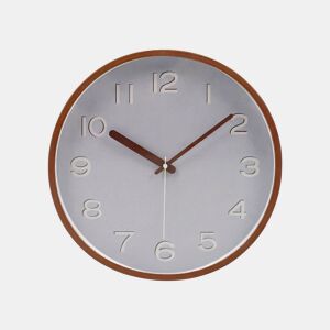 Relógio de parede MID GREY 30cm plástico cinza