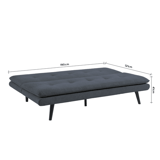 Sofá cama 3 lugares BIBU cor azul