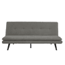 Sofá cama 3 lugares BIBU cor cinza escuro