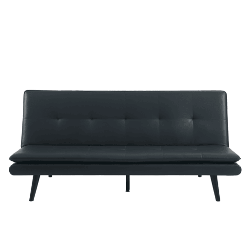 Sofá cama 3 lugares BIBU cor preto