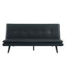 Sofá cama 3 lugares BIBU cor preto