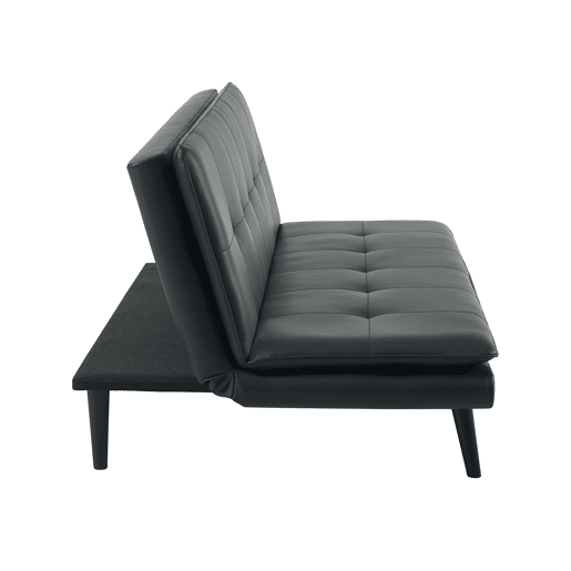 Sofá cama 3 lugares BIBU cor preto