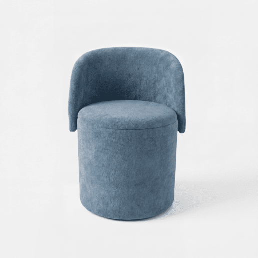 Puff mini GUBI 73x45x48cm cor cinza Puff mini GUBI 73x45x48cm cor cinza