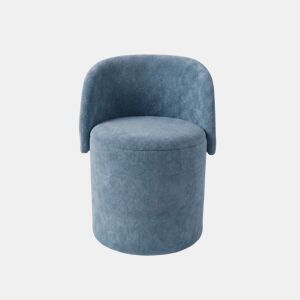 Puff mini GUBI 73x45x48cm cor cinza