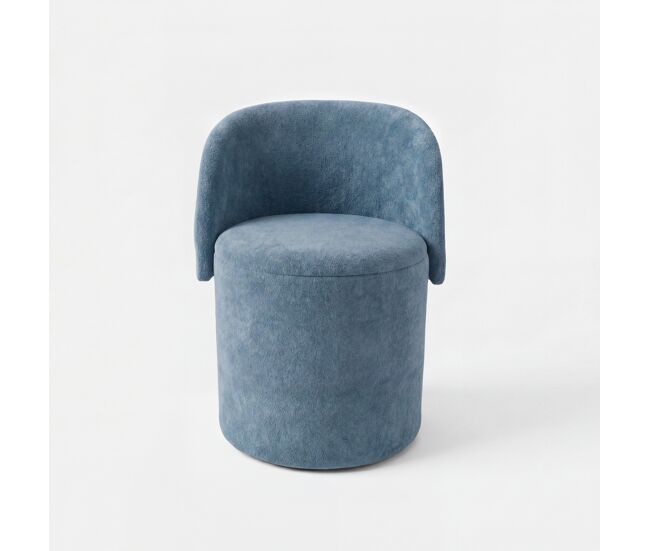 Puff minisillón gubi 73x45x48cm color gris - conforama