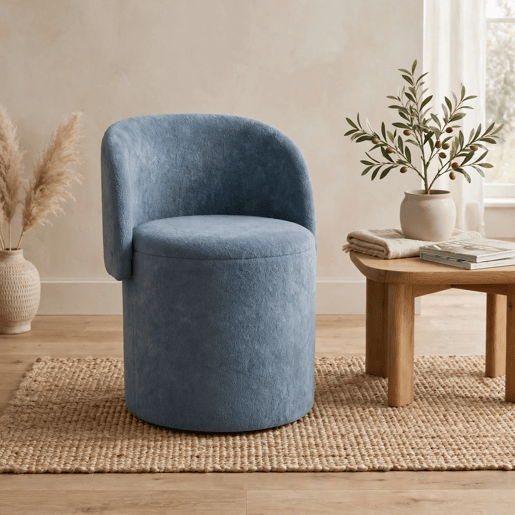 Puff mini GUBI 73x45x48cm cor cinza