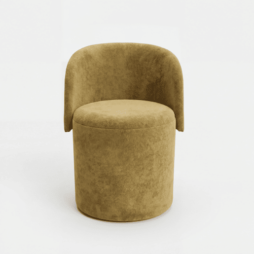 Puff mini GUBI 73x45x48cm cor castanho Puff mini GUBI 73x45x48cm cor castanho
