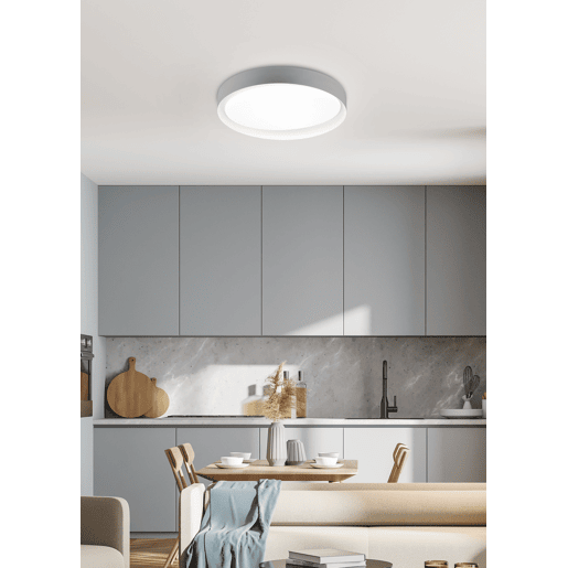 Plafon LED ZETA 24w 48,5cm de diâmetro branco