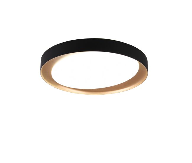 Plafón zeta led 24w diámetro 48,5cm color negro