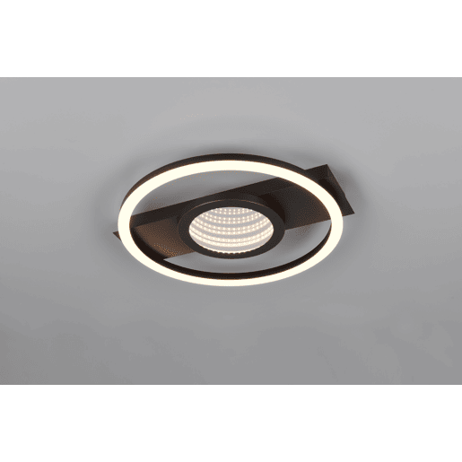 Plafon LED WHEELER 16w 35x33cm preto Plafon LED WHEELER 16w 35x33cm preto