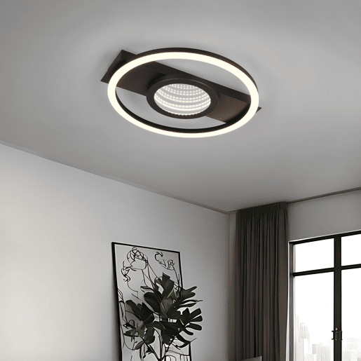 Plafon LED WHEELER 16w 35x33cm preto Plafon LED WHEELER 16w 35x33cm preto