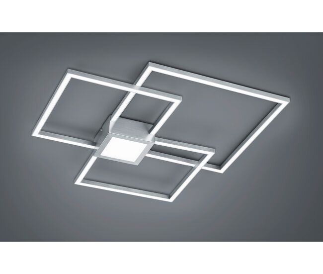 Plafón hydra led 38w 65,5cm plata