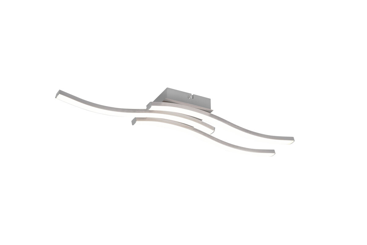 Plafón ROUTE 3 led 5w 56x12cm plata 