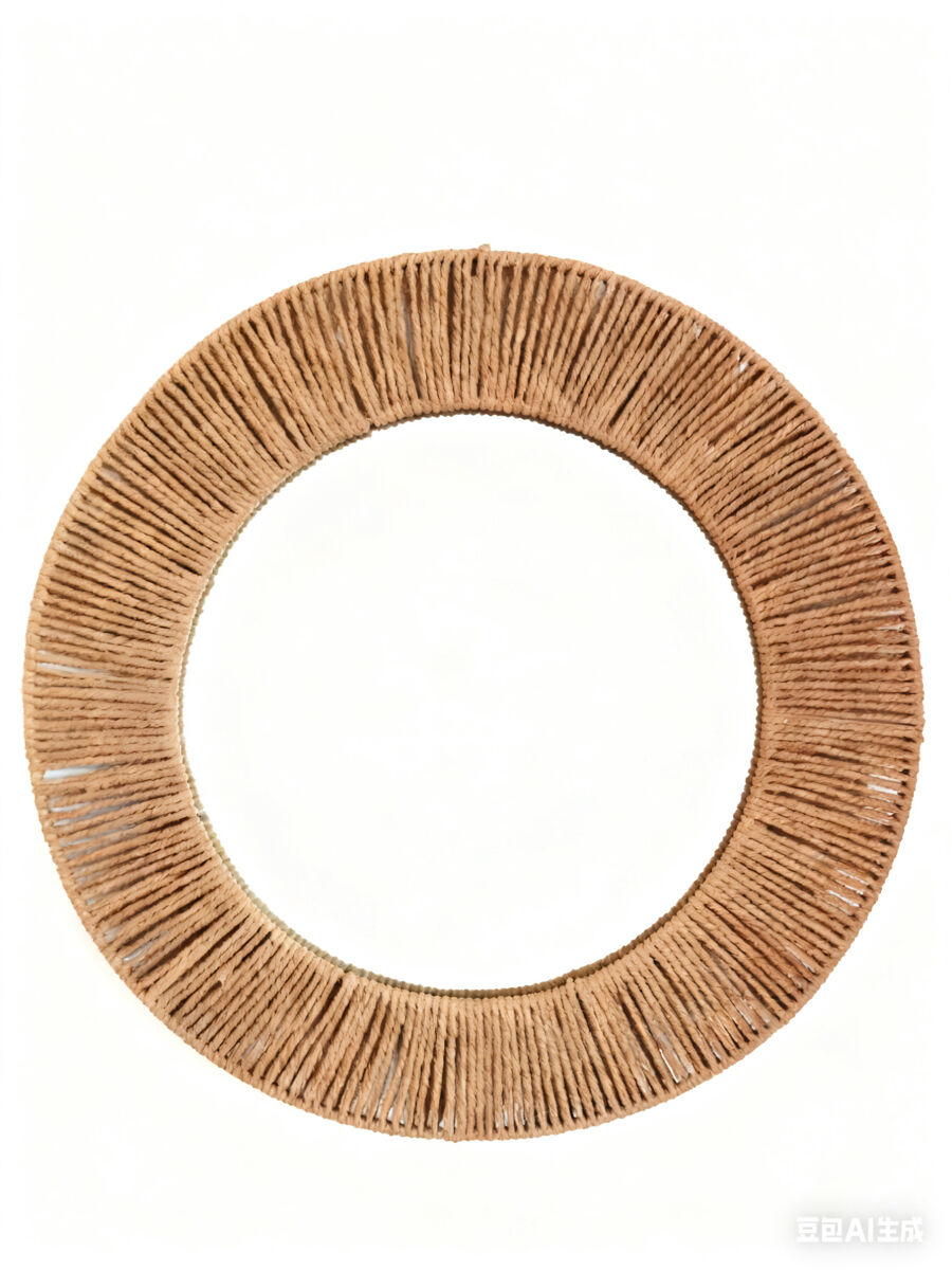 Espejo de pared adda diámetro 60cm fibra natural