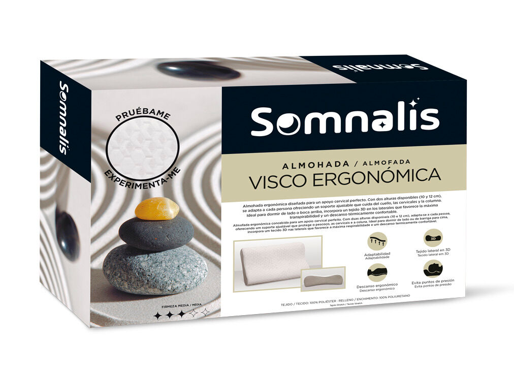 Almohada VISCO ERGONÓMICA 60cm