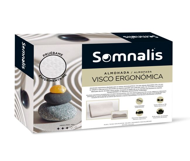 Almohada visco ergonómica 60cm