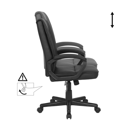 Cadeira de escritório ESCARLET cor preta