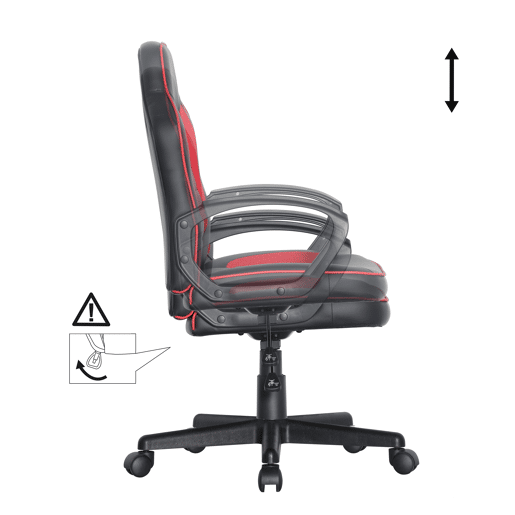 Cadeira gaming YF-0556R cor preto e vermelho