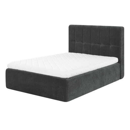 Cama completa enrolado 160x200cm ALL IN ONE cinza